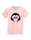 Cute Penguin Christmas Childrens T-Shirt-Childrens T-Shirt-TooLoud-PalePink-X-Small-Davson Sales