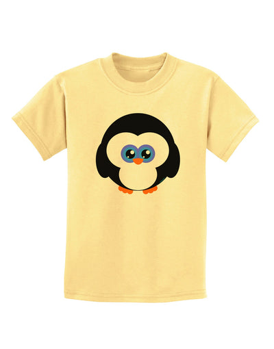 Cute Penguin Christmas Childrens T-Shirt-Childrens T-Shirt-TooLoud-Daffodil-Yellow-X-Small-Davson Sales