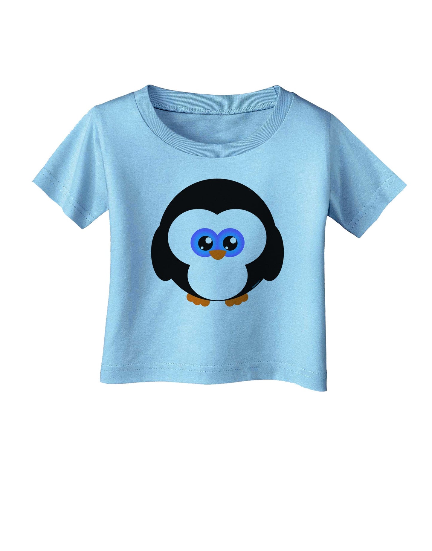 Cute Penguin Christmas Infant T-Shirt-Infant T-Shirt-TooLoud-Aquatic-Blue-06-Months-Davson Sales