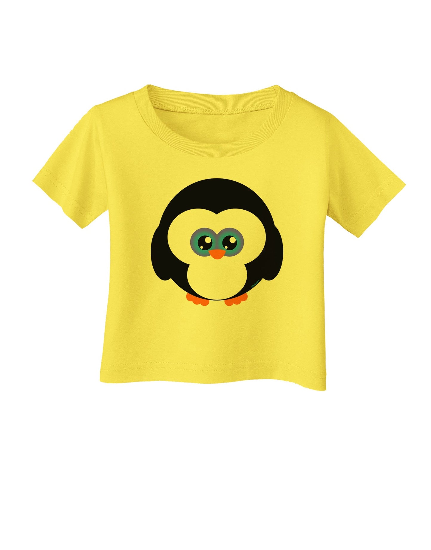 Cute Penguin Christmas Infant T-Shirt-Infant T-Shirt-TooLoud-Yellow-06-Months-Davson Sales