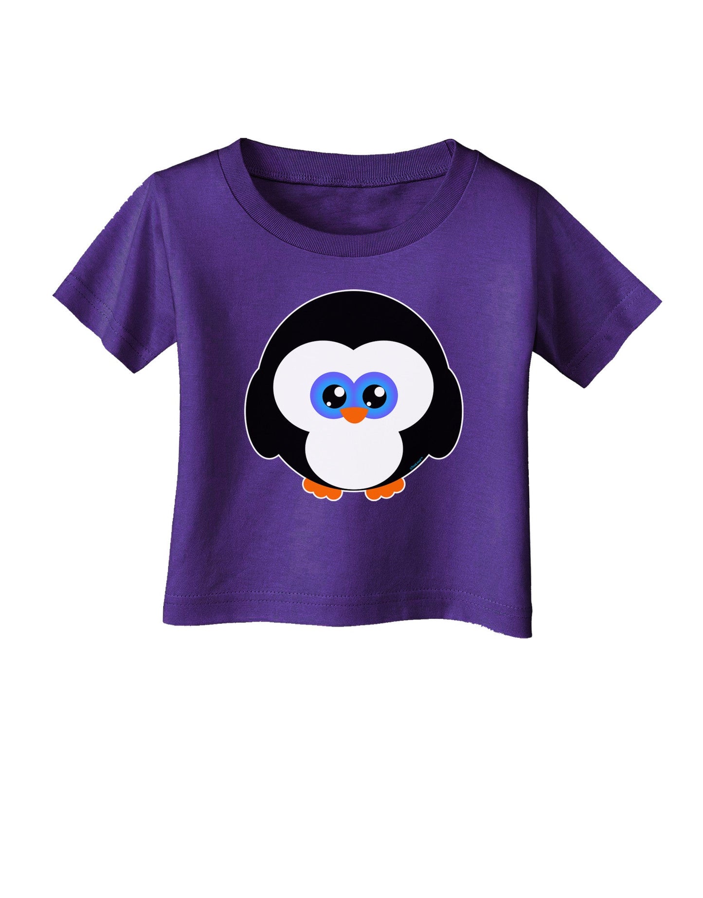 Cute Penguin Christmas Infant T-Shirt Dark-Infant T-Shirt-TooLoud-Purple-06-Months-Davson Sales