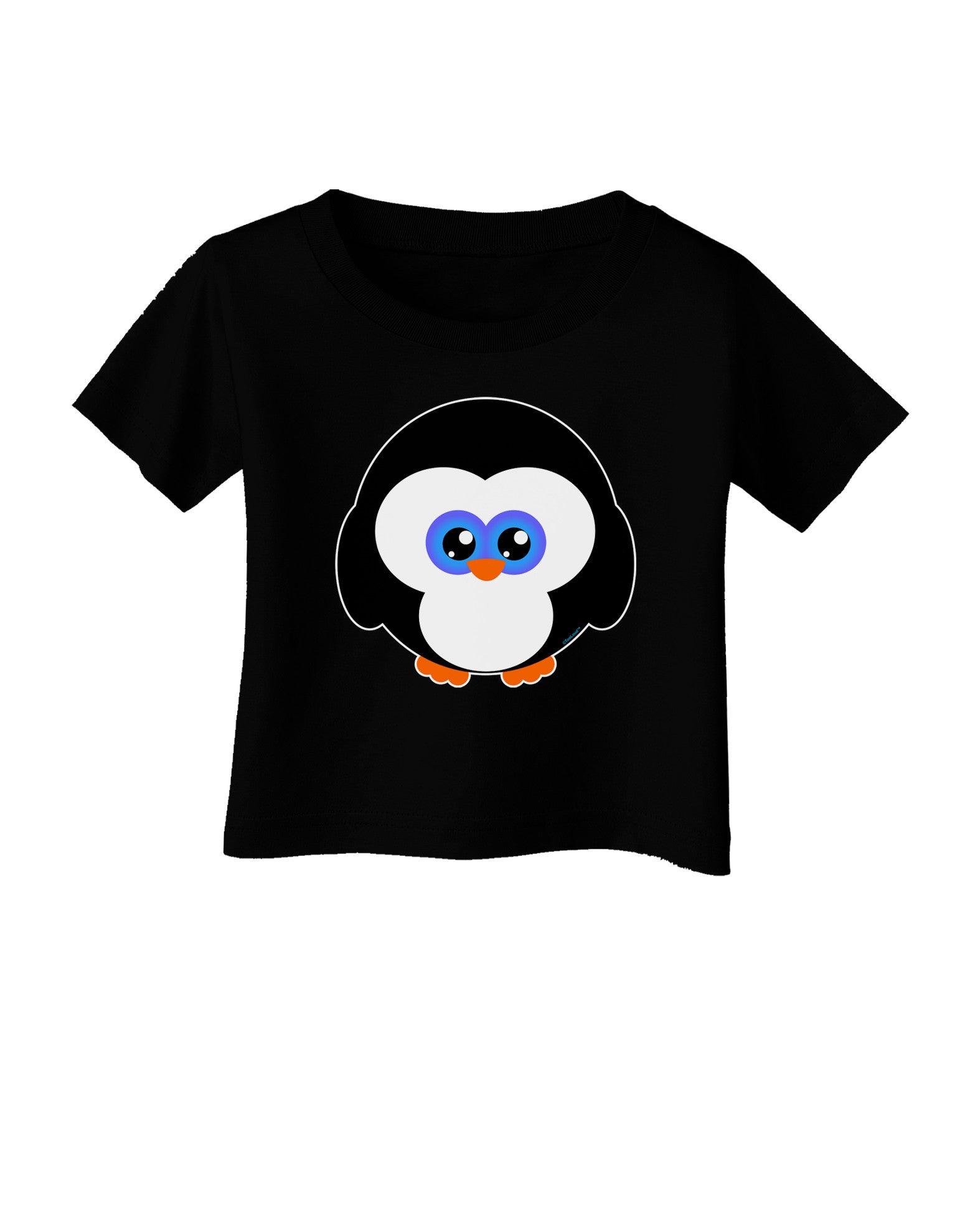Cute Penguin Christmas Infant T-Shirt Dark-Infant T-Shirt-TooLoud-Black-06-Months-Davson Sales