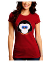 Cute Penguin Christmas Juniors Crew Dark T-Shirt-T-Shirts Juniors Tops-TooLoud-Red-Juniors Fitted Small-Davson Sales