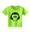 Cute Penguin Christmas Toddler T-Shirt-Toddler T-Shirt-TooLoud-Lime-Green-2T-Davson Sales