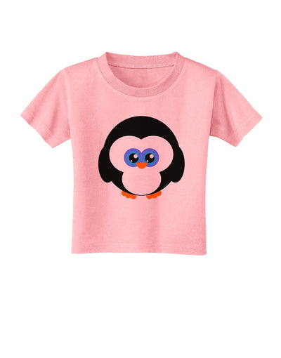 Cute Penguin Christmas Toddler T-Shirt-Toddler T-Shirt-TooLoud-Candy-Pink-2T-Davson Sales