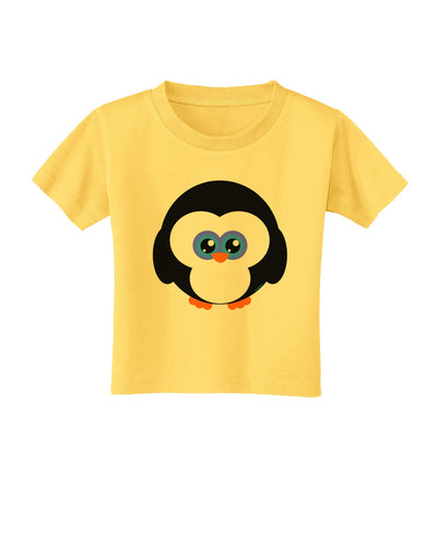 Cute Penguin Christmas Toddler T-Shirt-Toddler T-Shirt-TooLoud-Yellow-2T-Davson Sales