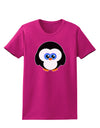 Cute Penguin Christmas Womens Dark T-Shirt-TooLoud-Hot-Pink-Small-Davson Sales