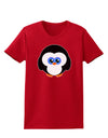 Cute Penguin Christmas Womens Dark T-Shirt-TooLoud-Red-X-Small-Davson Sales