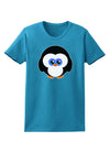 Cute Penguin Christmas Womens Dark T-Shirt-TooLoud-Turquoise-X-Small-Davson Sales
