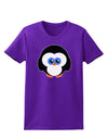 Cute Penguin Christmas Womens Dark T-Shirt-TooLoud-Purple-X-Small-Davson Sales