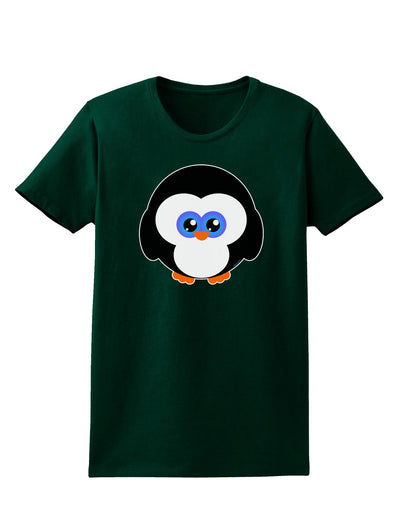 Cute Penguin Christmas Womens Dark T-Shirt-TooLoud-Forest-Green-Small-Davson Sales