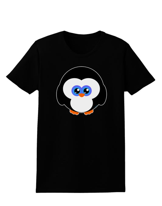 Cute Penguin Christmas Womens Dark T-Shirt-TooLoud-Black-X-Small-Davson Sales