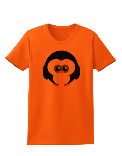 Cute Penguin Christmas Womens T-Shirt-Womens T-Shirt-TooLoud-Orange-X-Small-Davson Sales