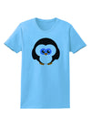 Cute Penguin Christmas Womens T-Shirt-Womens T-Shirt-TooLoud-Aquatic-Blue-X-Small-Davson Sales