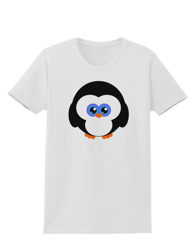 Cute Penguin Christmas Womens T-Shirt-Womens T-Shirt-TooLoud-White-X-Small-Davson Sales