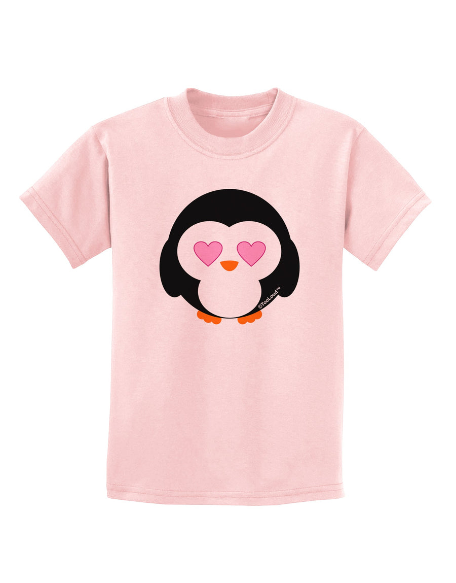 Cute Penguin - Heart Eyes Childrens T-Shirt by TooLoud-Childrens T-Shirt-TooLoud-White-X-Small-Davson Sales