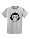 Cute Penguin - Heart Eyes Childrens T-Shirt by TooLoud-Childrens T-Shirt-TooLoud-AshGray-X-Small-Davson Sales