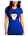 Cute Penguin - Heart Eyes Juniors Crew Dark T-Shirt by TooLoud-T-Shirts Juniors Tops-TooLoud-Royal-Blue-Juniors Fitted Small-Davson Sales