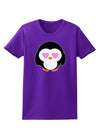 Cute Penguin - Heart Eyes Womens Dark T-Shirt by TooLoud-Womens T-Shirt-TooLoud-Purple-X-Small-Davson Sales