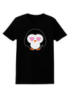 Cute Penguin - Heart Eyes Womens Dark T-Shirt by TooLoud-Womens T-Shirt-TooLoud-Black-X-Small-Davson Sales