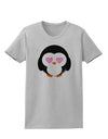 Cute Penguin - Heart Eyes Womens T-Shirt by TooLoud-Womens T-Shirt-TooLoud-AshGray-X-Small-Davson Sales