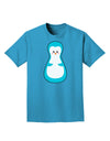 Cute Penguin Matryoshka Nesting Doll - Christmas Adult Dark T-Shirt-Mens T-Shirt-TooLoud-Turquoise-Small-Davson Sales