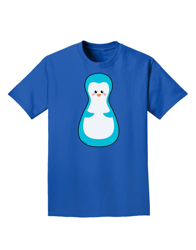 Cute Penguin Matryoshka Nesting Doll - Christmas Adult Dark T-Shirt-Mens T-Shirt-TooLoud-Royal-Blue-Small-Davson Sales