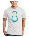 Cute Penguin Matryoshka Nesting Doll - Christmas Adult V-Neck T-shirt-Mens V-Neck T-Shirt-TooLoud-White-Small-Davson Sales