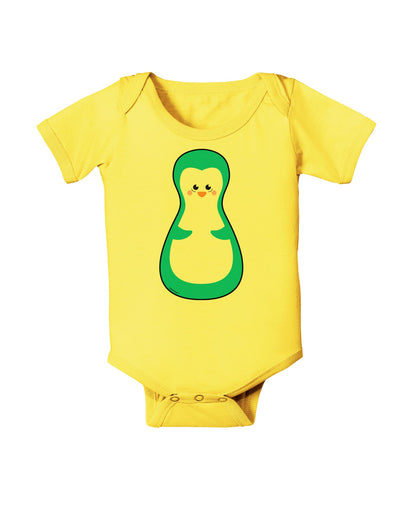 Cute Penguin Matryoshka Nesting Doll - Christmas Baby Romper Bodysuit-Baby Romper-TooLoud-Yellow-06-Months-Davson Sales