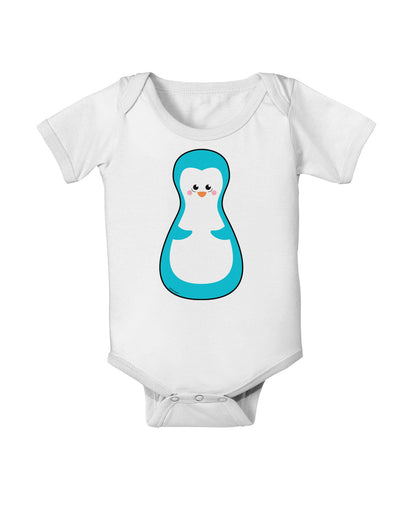 Cute Penguin Matryoshka Nesting Doll - Christmas Baby Romper Bodysuit-Baby Romper-TooLoud-White-06-Months-Davson Sales