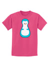 Cute Penguin Matryoshka Nesting Doll - Christmas Childrens Dark T-Shirt-Childrens T-Shirt-TooLoud-Sangria-X-Small-Davson Sales