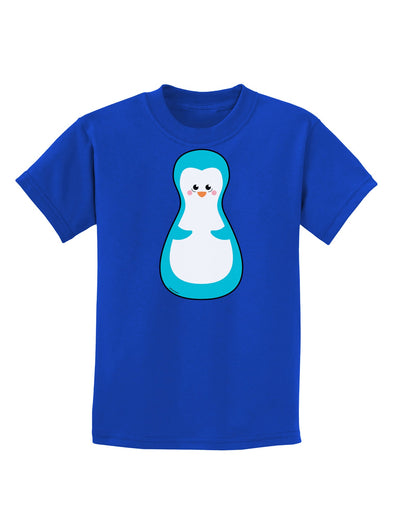 Cute Penguin Matryoshka Nesting Doll - Christmas Childrens Dark T-Shirt-Childrens T-Shirt-TooLoud-Royal-Blue-X-Small-Davson Sales