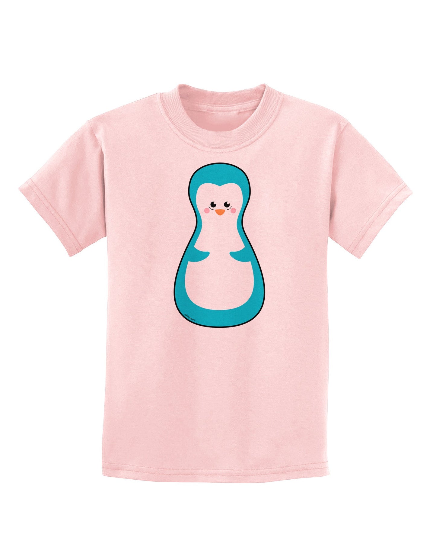 Cute Penguin Matryoshka Nesting Doll - Christmas Childrens T-Shirt-Childrens T-Shirt-TooLoud-PalePink-X-Small-Davson Sales