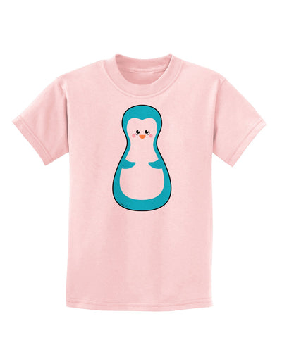 Cute Penguin Matryoshka Nesting Doll - Christmas Childrens T-Shirt-Childrens T-Shirt-TooLoud-PalePink-X-Small-Davson Sales