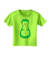 Cute Penguin Matryoshka Nesting Doll - Christmas Toddler T-Shirt-Toddler T-Shirt-TooLoud-Lime-Green-2T-Davson Sales