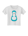 Cute Penguin Matryoshka Nesting Doll - Christmas Toddler T-Shirt-Toddler T-Shirt-TooLoud-White-2T-Davson Sales