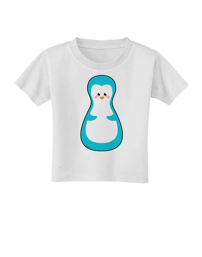 Cute Penguin Matryoshka Nesting Doll - Christmas Toddler T-Shirt-Toddler T-Shirt-TooLoud-White-2T-Davson Sales