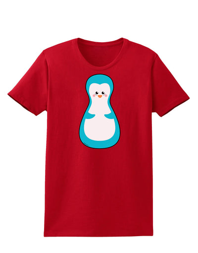 Cute Penguin Matryoshka Nesting Doll - Christmas Womens Dark T-Shirt-TooLoud-Red-X-Small-Davson Sales