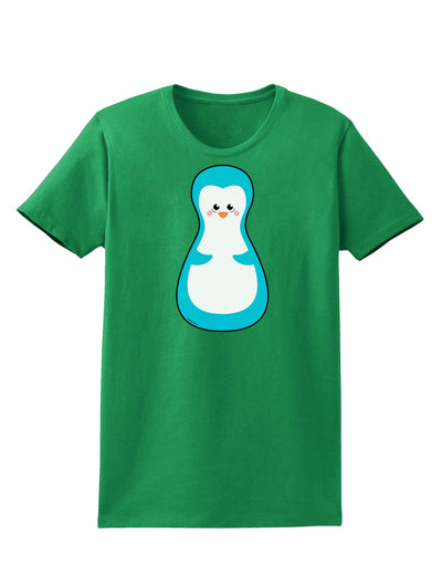 Cute Penguin Matryoshka Nesting Doll - Christmas Womens Dark T-Shirt-TooLoud-Kelly-Green-X-Small-Davson Sales