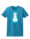 Cute Penguin Matryoshka Nesting Doll - Christmas Womens Dark T-Shirt-TooLoud-Turquoise-X-Small-Davson Sales