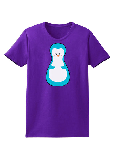 Cute Penguin Matryoshka Nesting Doll - Christmas Womens Dark T-Shirt-TooLoud-Purple-X-Small-Davson Sales