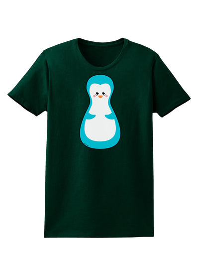 Cute Penguin Matryoshka Nesting Doll - Christmas Womens Dark T-Shirt-TooLoud-Forest-Green-Small-Davson Sales