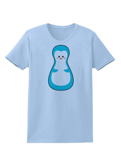 Cute Penguin Matryoshka Nesting Doll - Christmas Womens T-Shirt-Womens T-Shirt-TooLoud-Light-Blue-X-Small-Davson Sales
