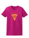 Cute Pie Slice- Happy Thanksgiving Womens Dark T-Shirt-Womens T-Shirt-TooLoud-Hot-Pink-Small-Davson Sales