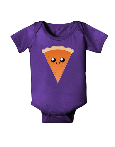 Cute Pie Slice - Thanksgiving Baby Romper Bodysuit Dark-Baby Romper-TooLoud-Purple-06-Months-Davson Sales