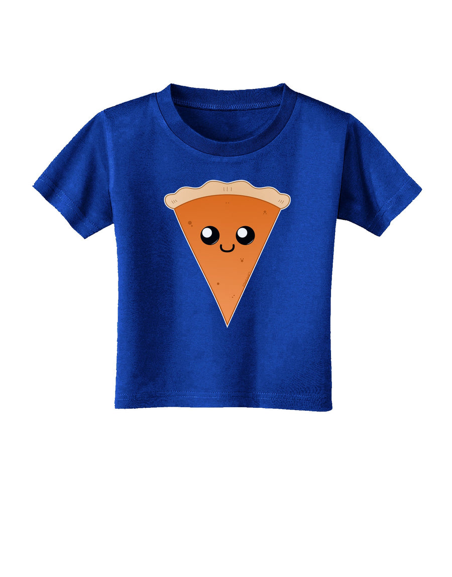 Cute Pie Slice - Thanksgiving Toddler T-Shirt Dark-Toddler T-Shirt-TooLoud-Black-06-Months-Davson Sales