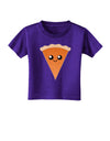 Cute Pie Slice - Thanksgiving Toddler T-Shirt Dark-Toddler T-Shirt-TooLoud-Purple-06-Months-Davson Sales