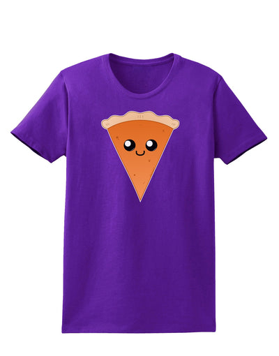 Cute Pie Slice - Thanksgiving Womens Dark T-Shirt-Womens T-Shirt-TooLoud-Purple-X-Small-Davson Sales