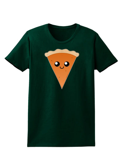 Cute Pie Slice - Thanksgiving Womens Dark T-Shirt-Womens T-Shirt-TooLoud-Forest-Green-Small-Davson Sales