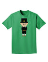 Cute Pilgrim Boy Thanksgiving Adult Dark T-Shirt-Mens T-Shirt-TooLoud-Kelly-Green-Small-Davson Sales